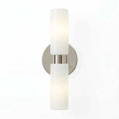 Sinclair Minimalist Glass Double Short Wall Light