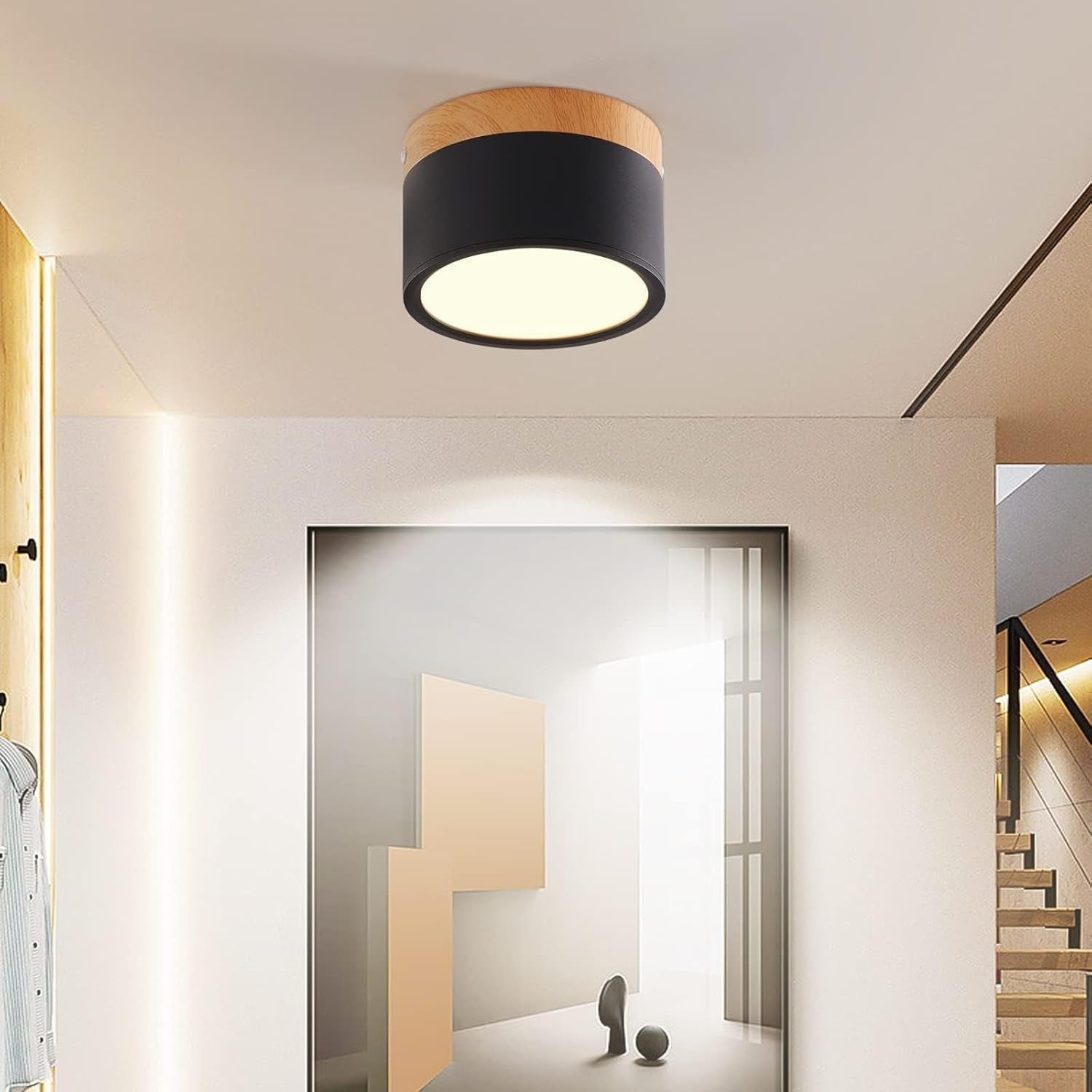 Cyrion Nordic Cylinder LED Flush Mount Ceiling Light
