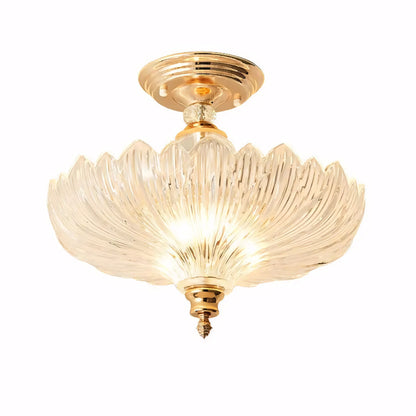 Wyrith Vintage Flower Crystal Flush Mount Light