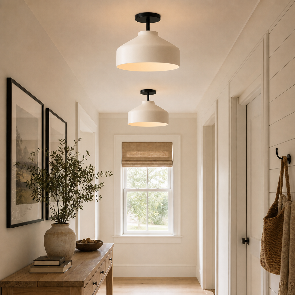 Drilon Nordic Morandi Metal Flush Mount Ceiling Light