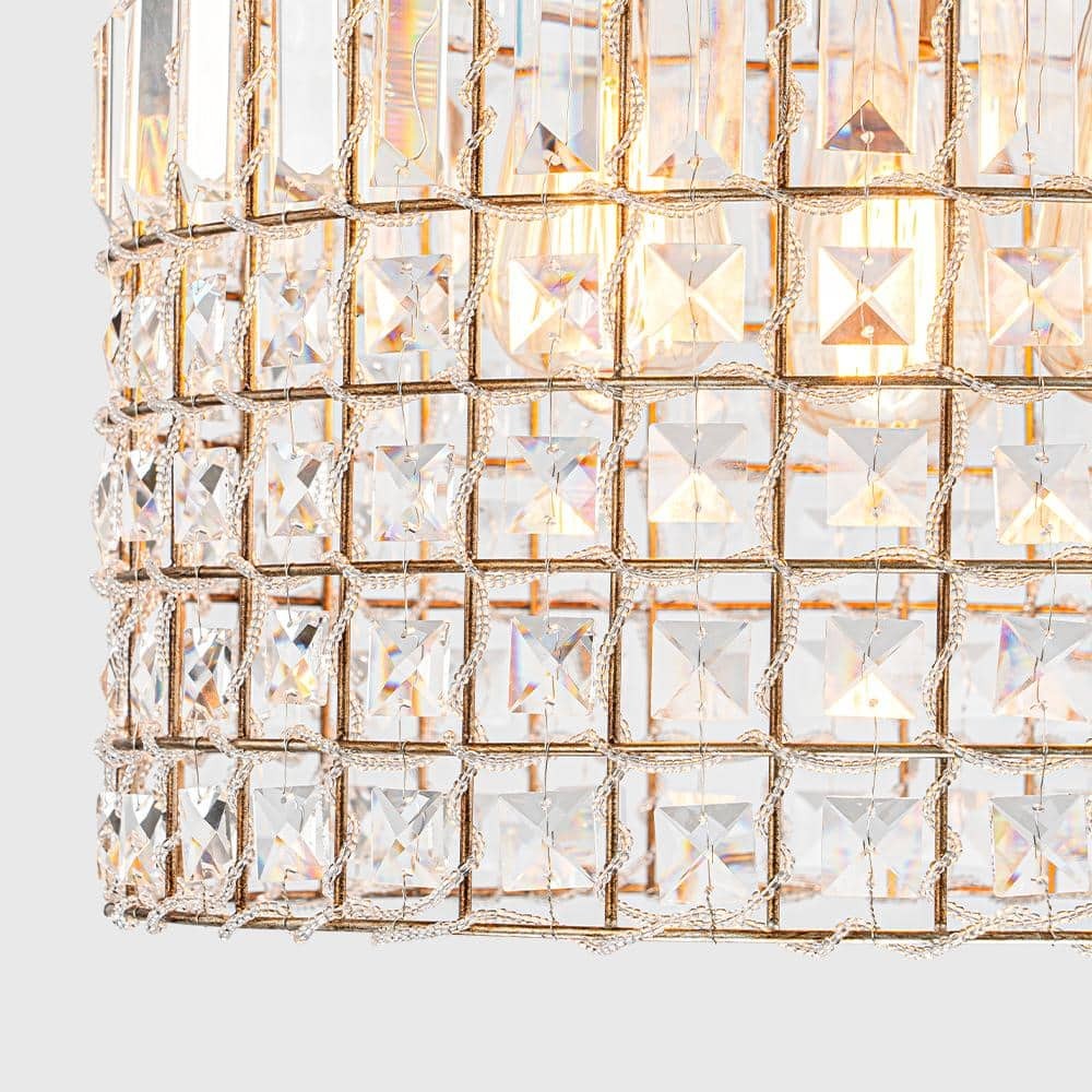Zelda French Crystal Birdcage Pendant Light
