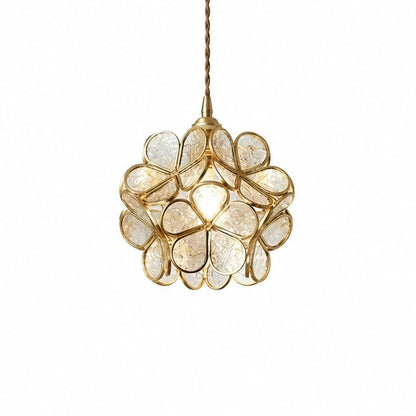 Viviana French Country Glass Petal Pendant Lights