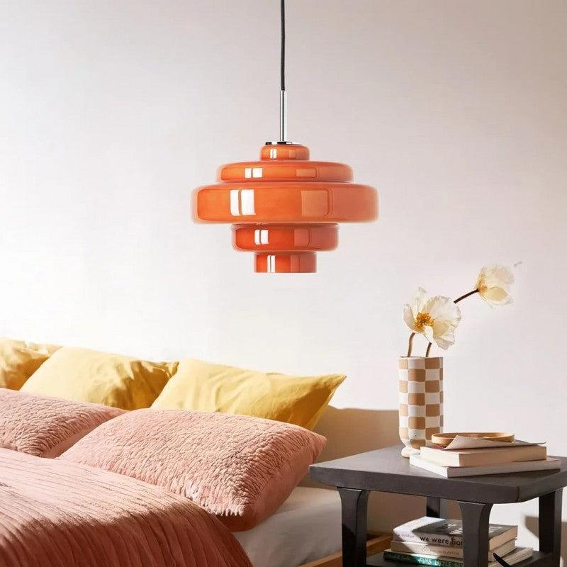 Yves Vintage Tiered Glass Pendant Light
