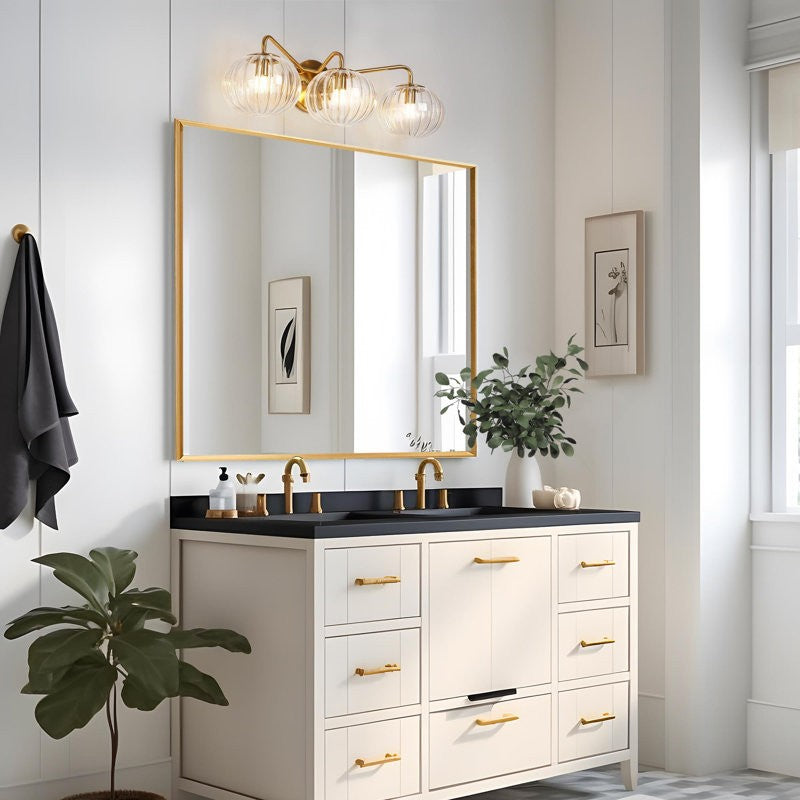 Cedric Modern Brass Spherical Glass Wall Light