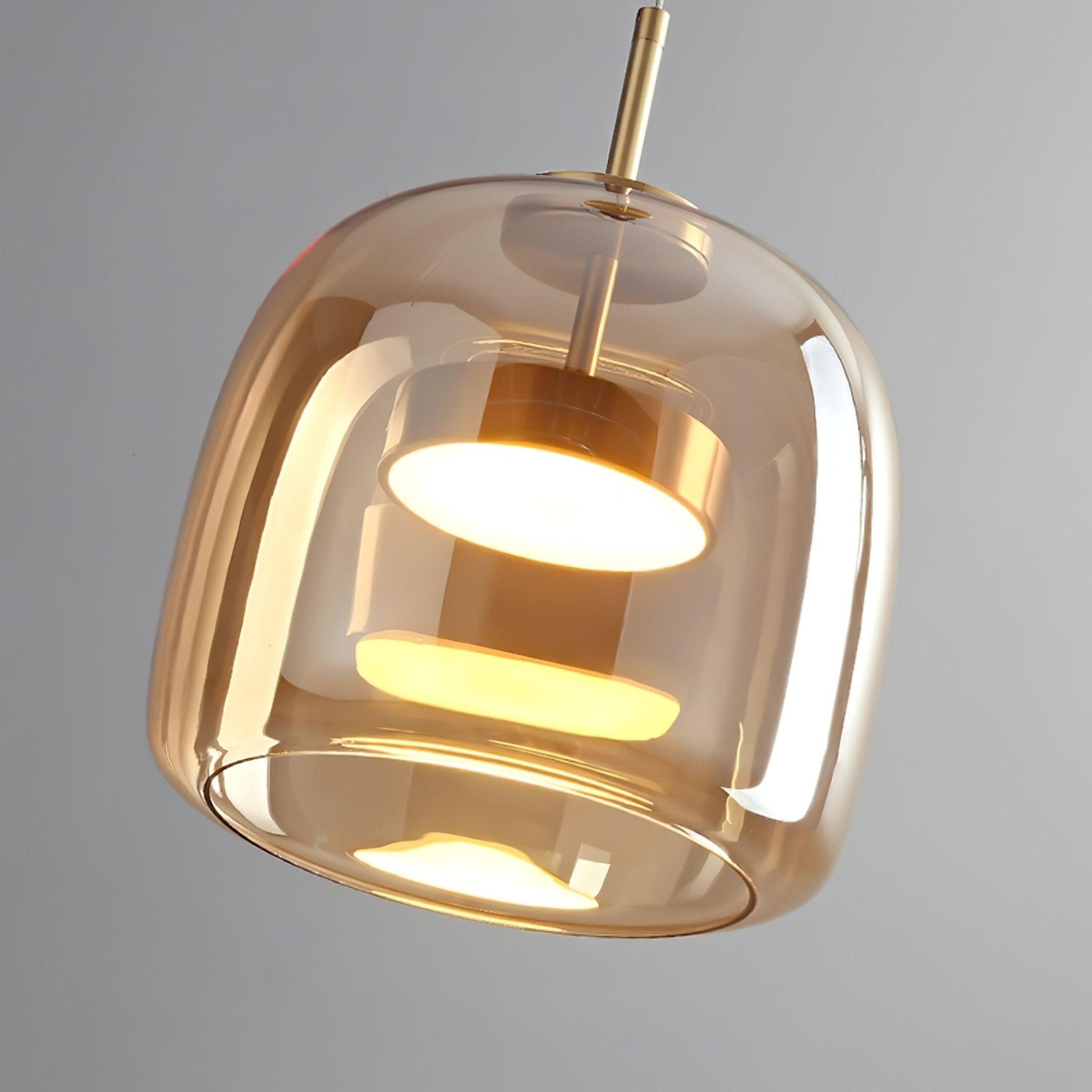 Raith Mouth Blown Glass Shade Pendant Light