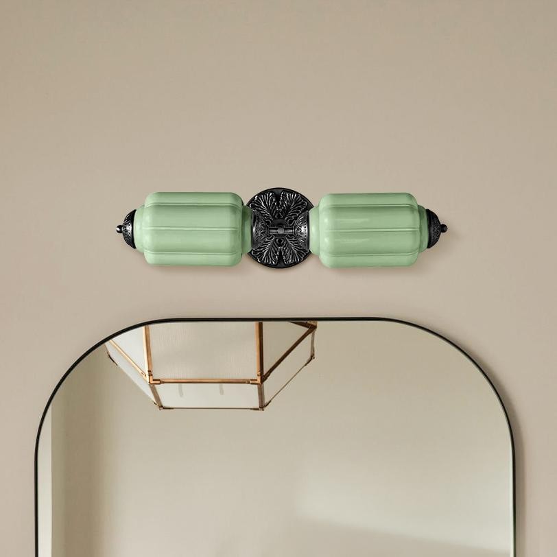 Vintage Elegant Milk Glass Eloise Wall Sconce - Retro Accent Lighting for Bathroom\Bedroom\Hallway