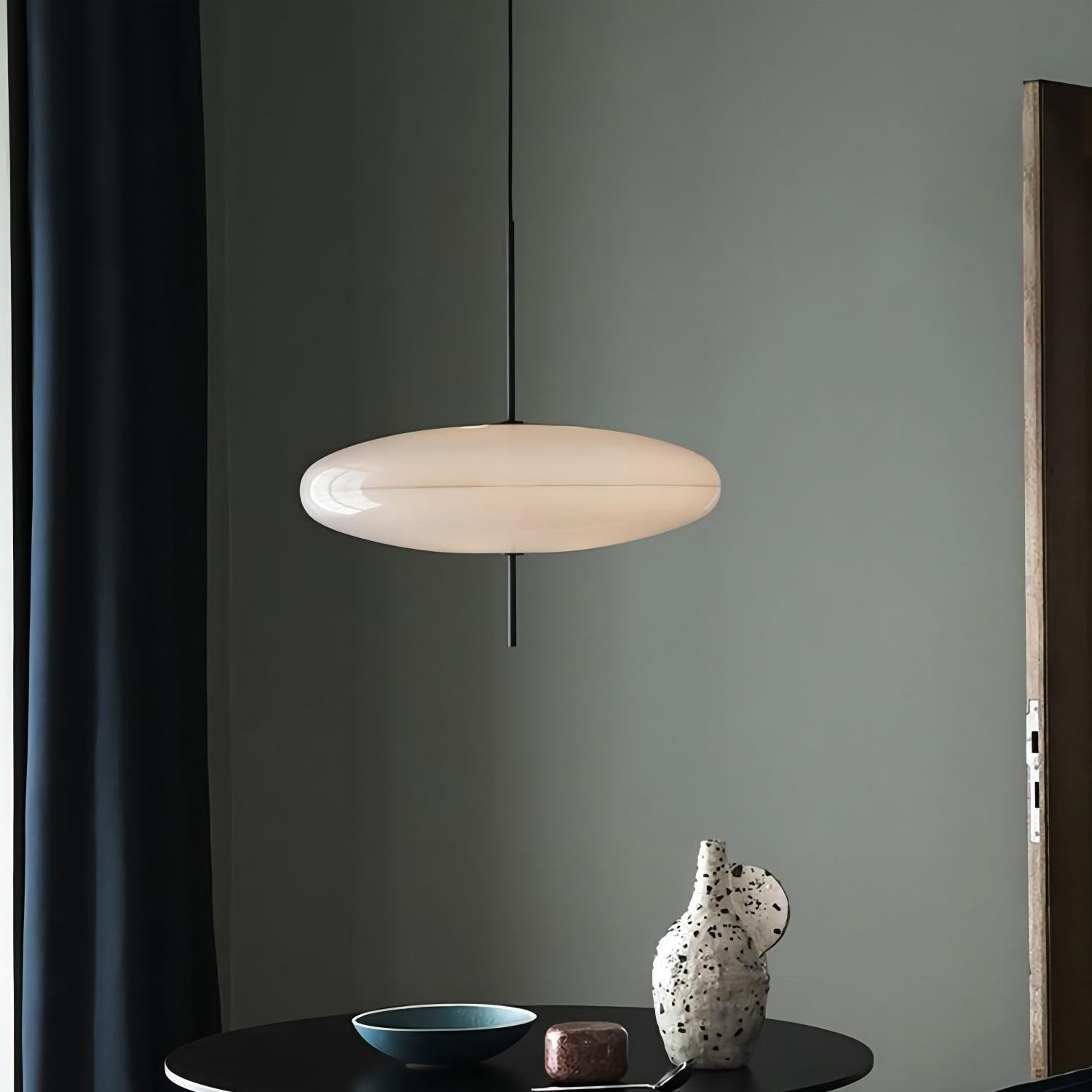 Korbin Acrylic White Flying Saucer Pendant Light