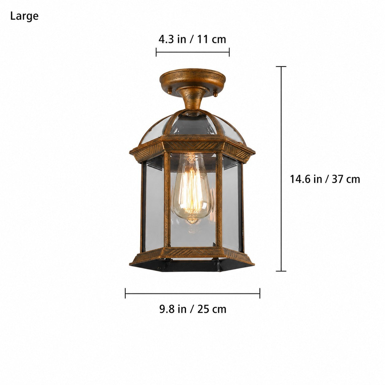Percy Farmhouse Outdoor Patio Ceiling Light