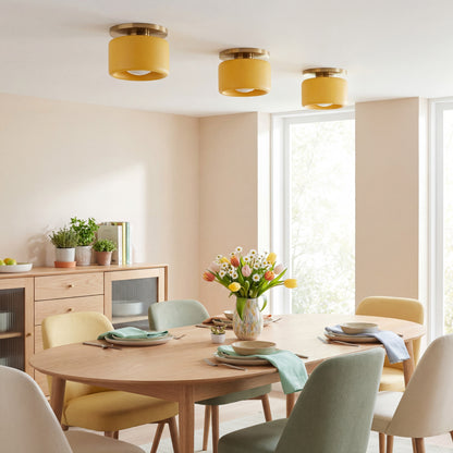 Aura Modern Porcelain Flush Mount Ceiling Light