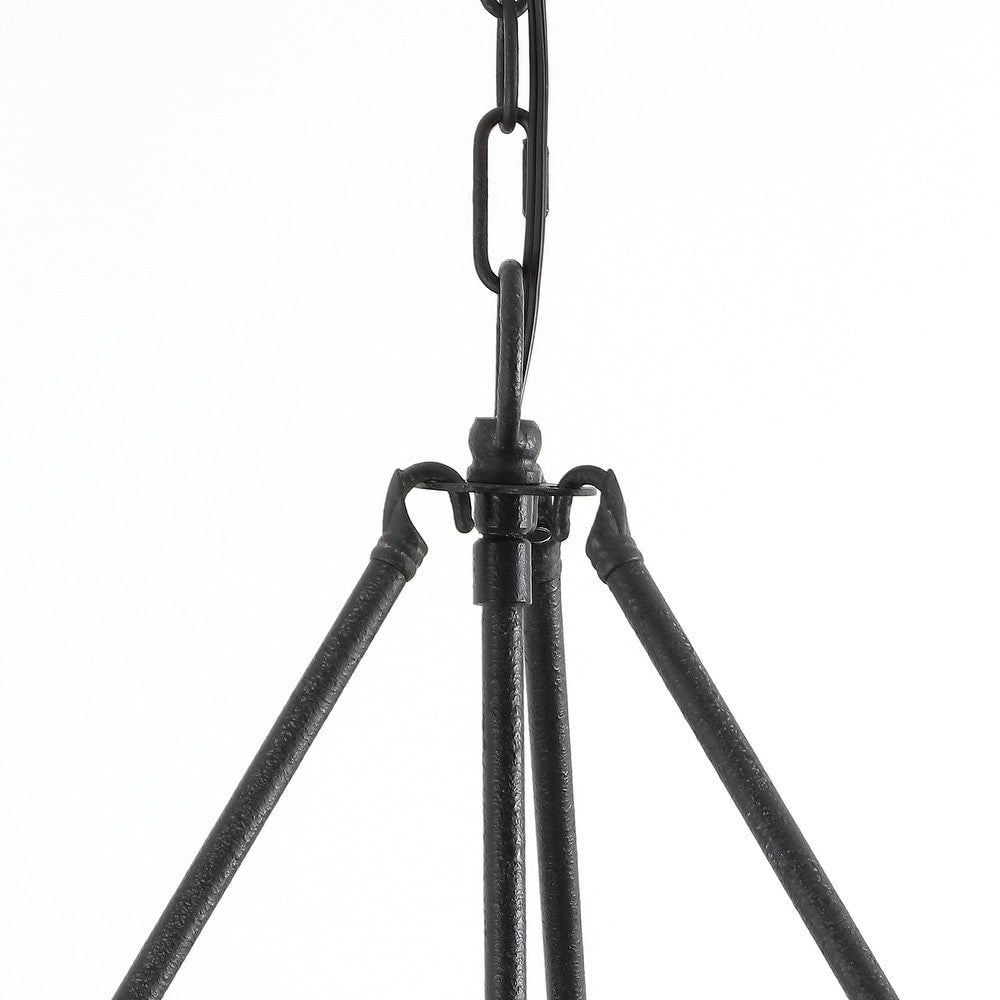 Bradley Industrial Distressed Metal Drum Shade Chandelier