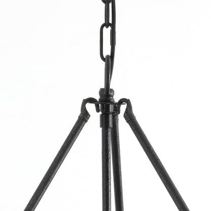 Bradley Industrial Distressed Metal Drum Shade Chandelier