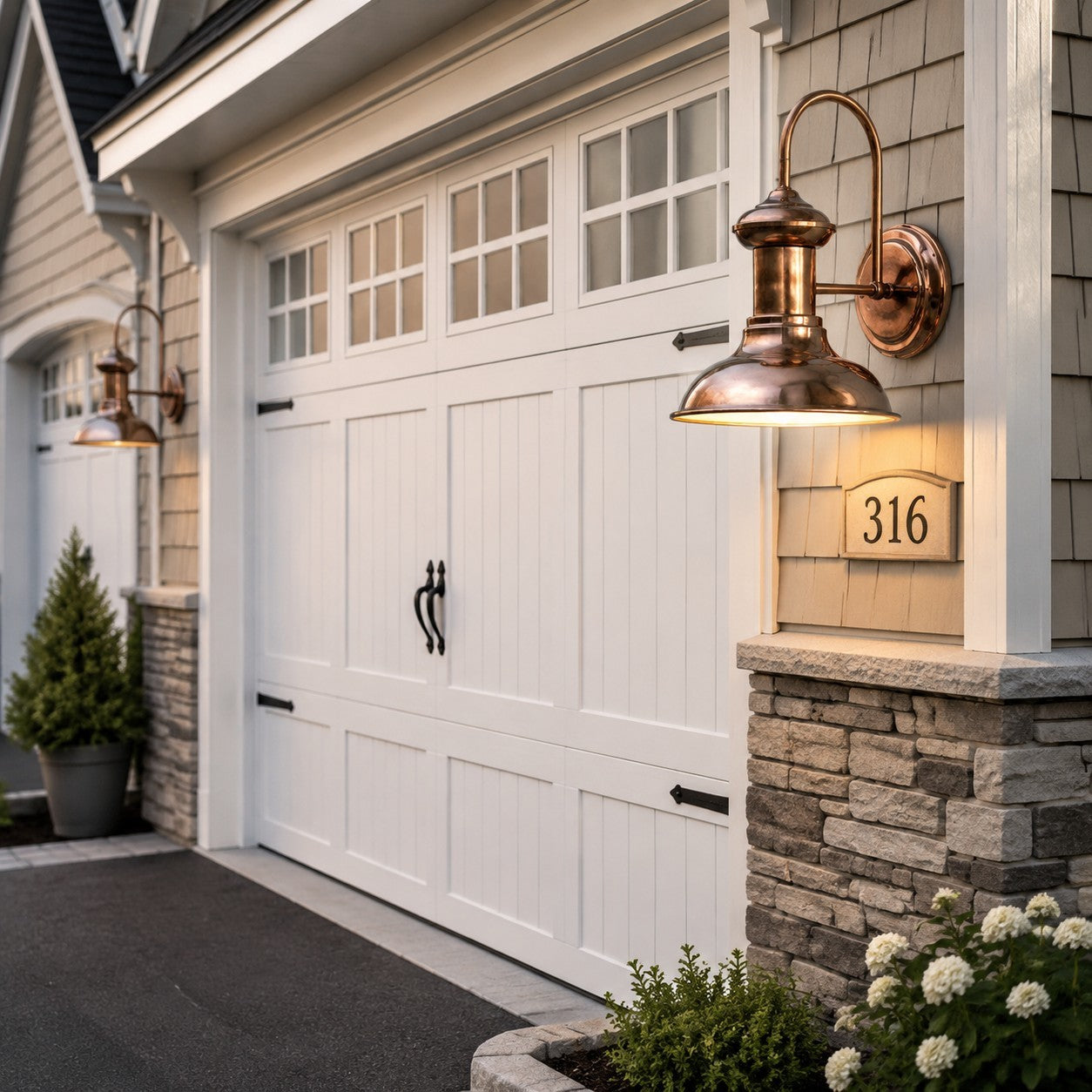 Howells Industrial Modern Copper Metal Outdoor Wall Sconce
