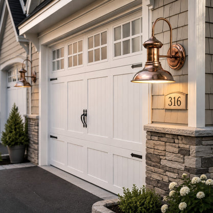 Howells Industrial Modern Copper Metal Outdoor Wall Sconce