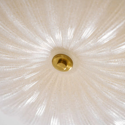 Caladri French Round Ripple LED Glass Ceiling Light