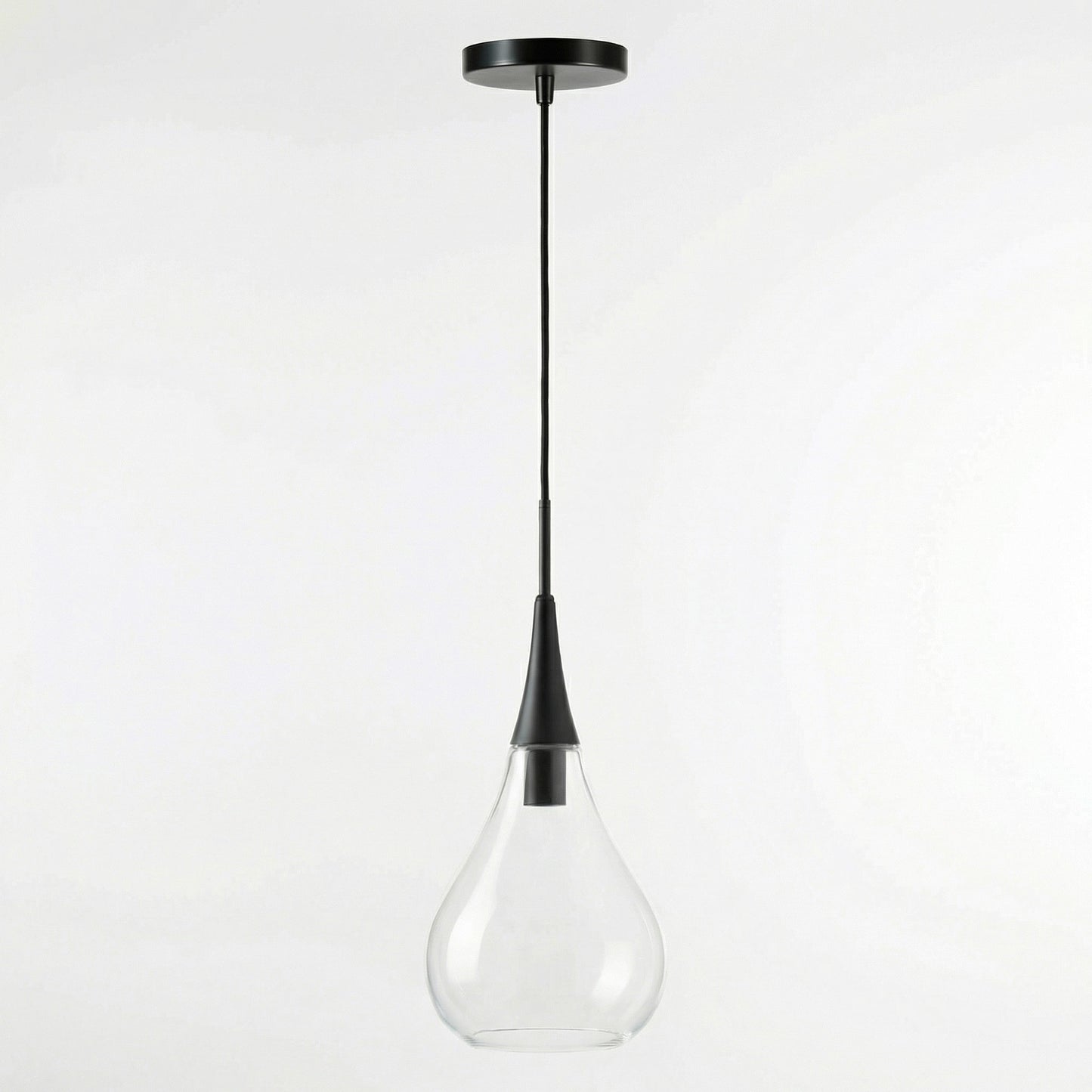 Clarke Minimalist Teardrop Glass Pendant Light