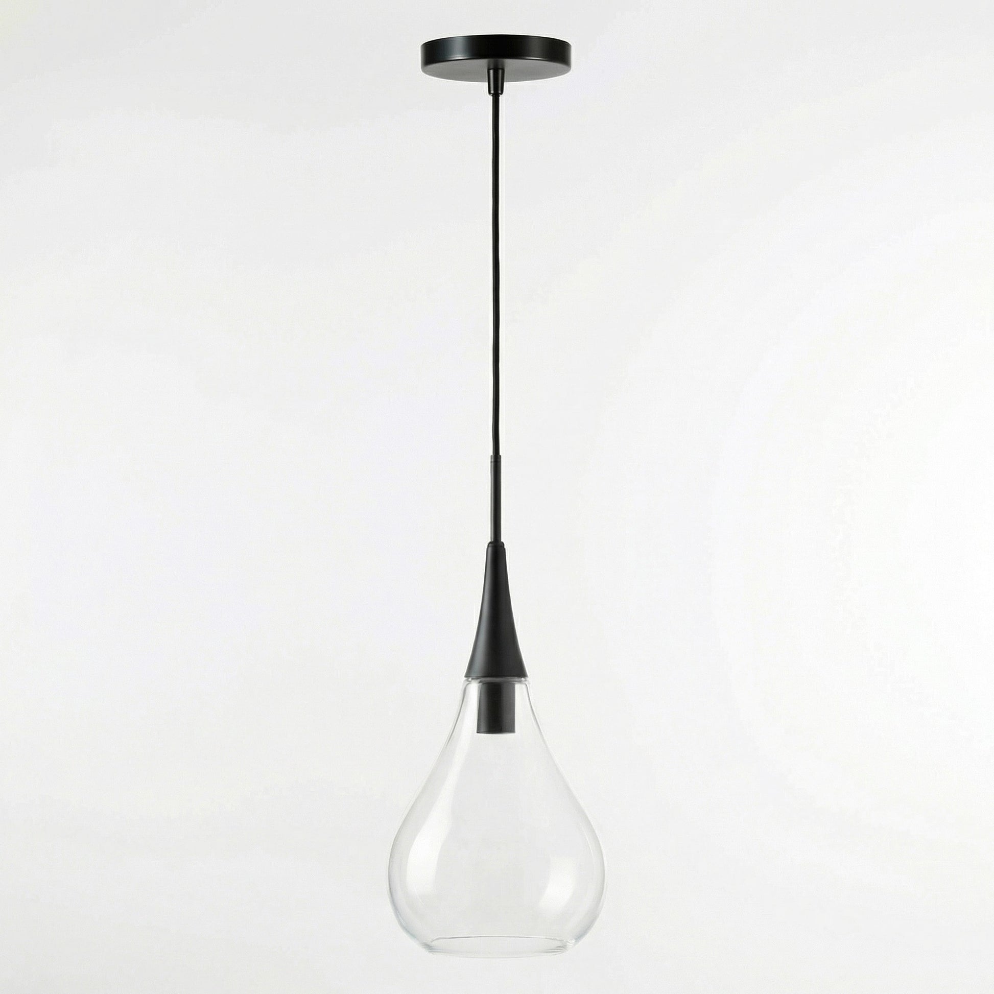 Clarke Minimalist Teardrop Glass Pendant Light