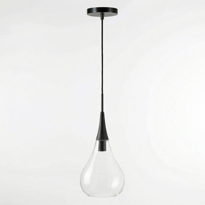 Clarke Minimalist Teardrop Glass Pendant Light