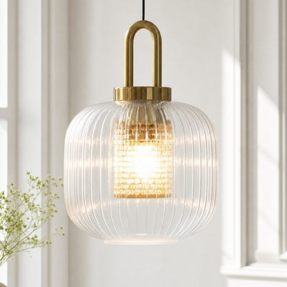 Cove Rustic Glass Metal Pendant Light