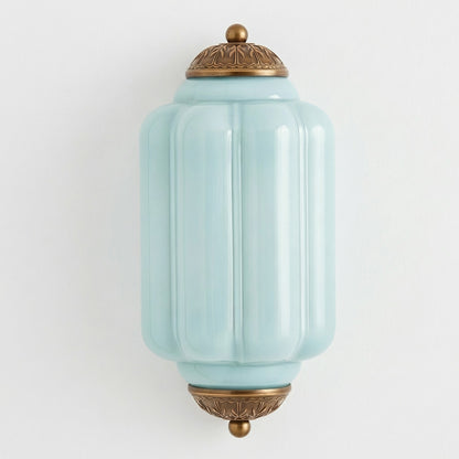 Michael Vintage Eloise Milk Glass Flush Wall Light