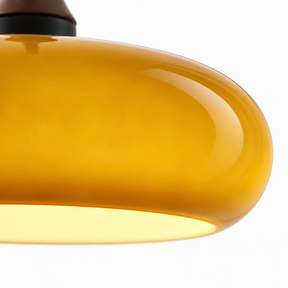 Nyxaris Vintage Bauhaus Round Glass Pendant Light