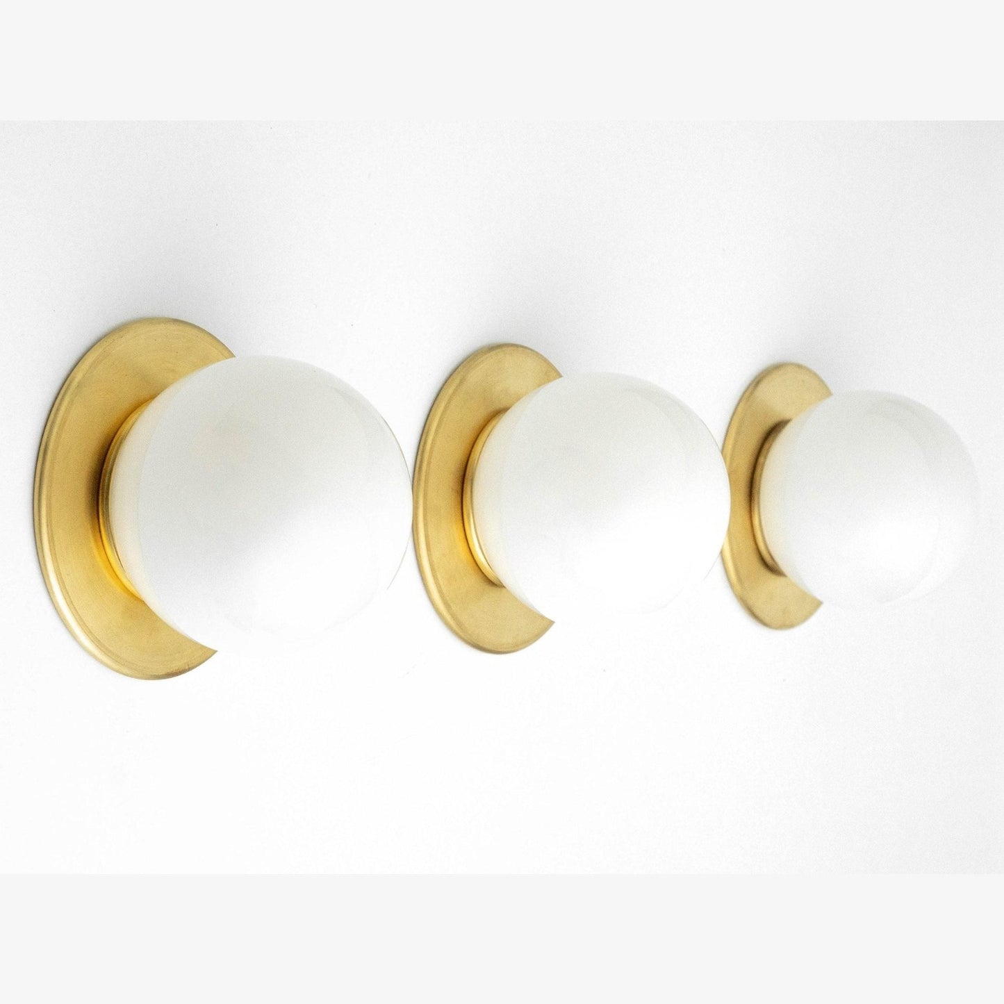 Oliver Vintage Glass Globe Flush Mount Wall Light