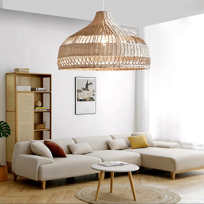 Wisteria Handmade Woven Rattan Pendant Light