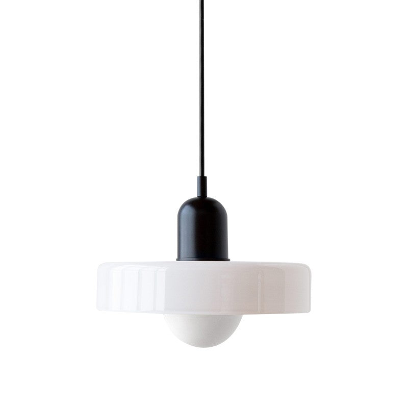 Xanadu Bauhaus Stained Glass Disc Pendant Light