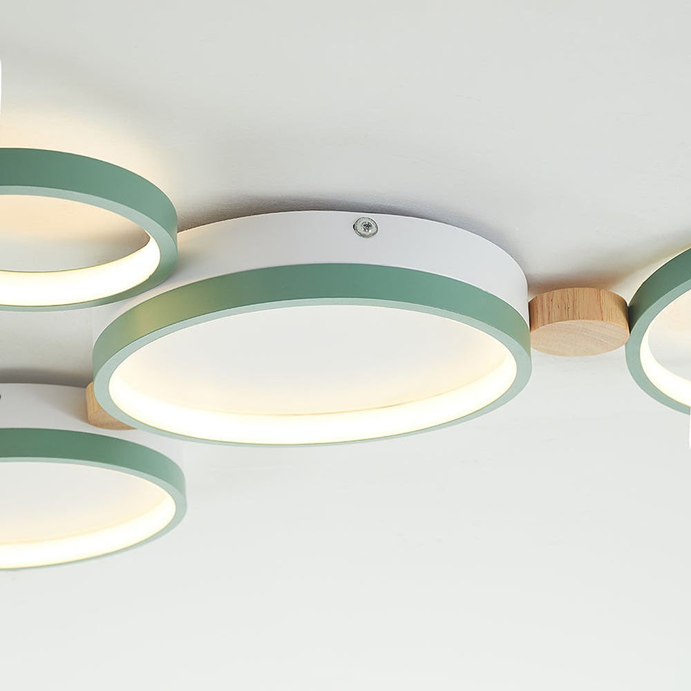 Phelith Modern Scandinavian Circle Ceiling Light