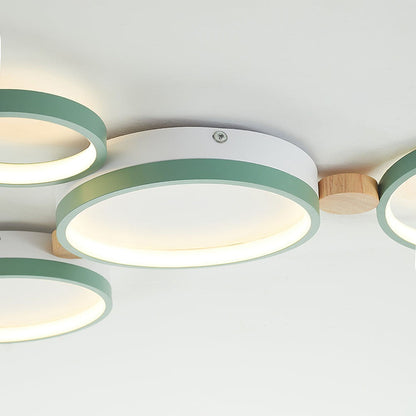 Phelith Modern Scandinavian Circle Ceiling Light