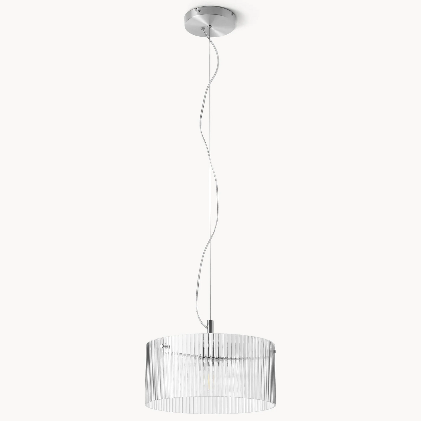 Erisen Farmhouse Ribbed Glass Pendant Light