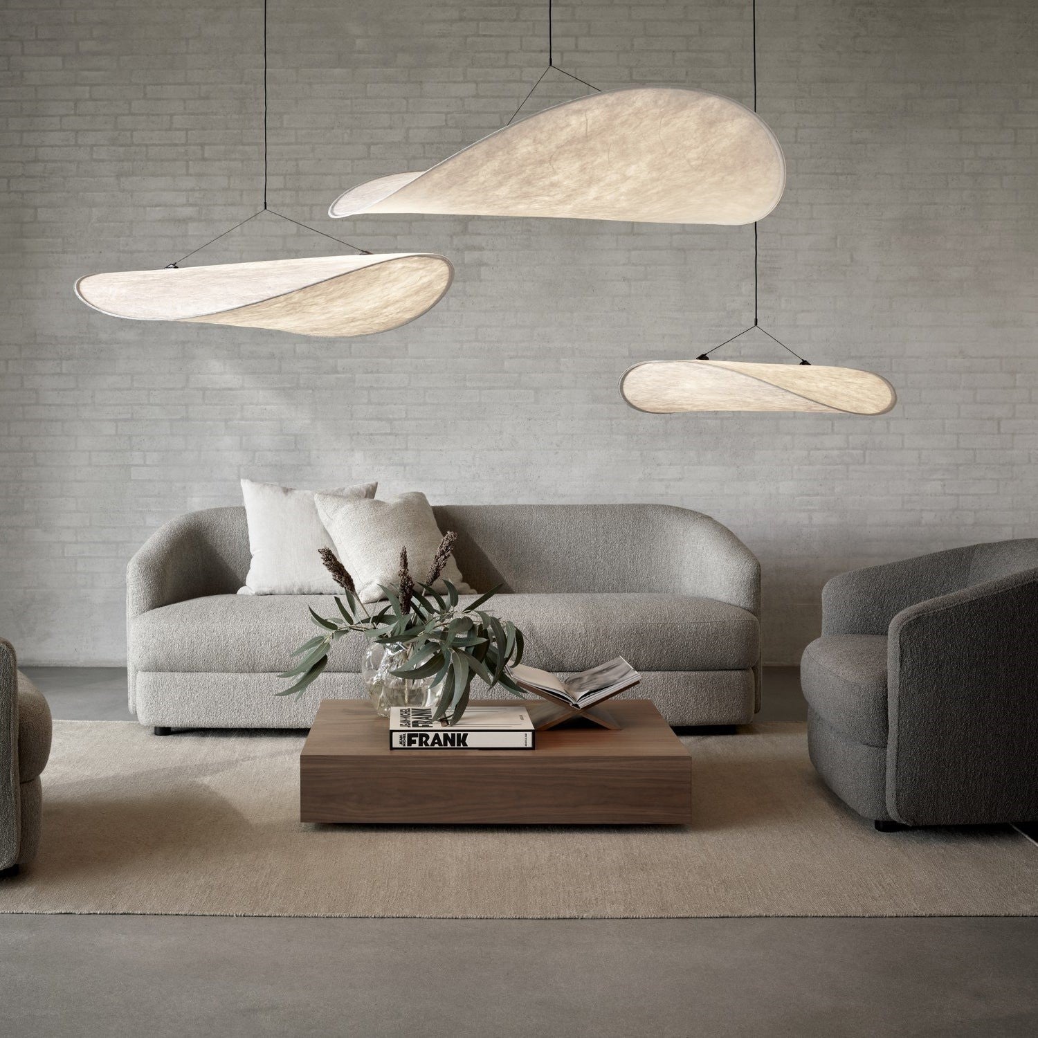 Hawkes Scandinavian Style Minimalist Fabric Pendant Light