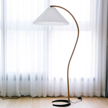 Anamika Vintage Mid Century Wooden Floor Lamp