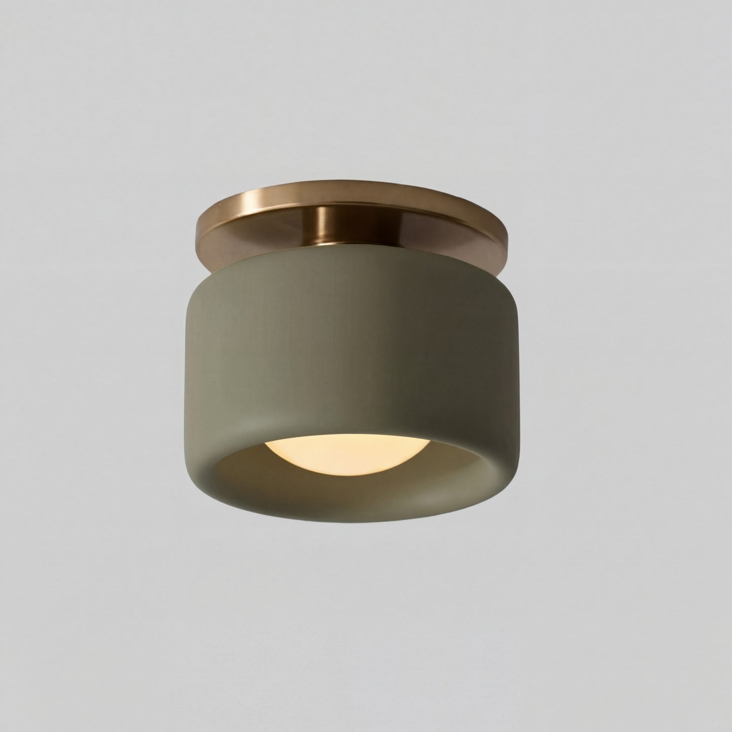 Aura Modern Porcelain Flush Mount Ceiling Light