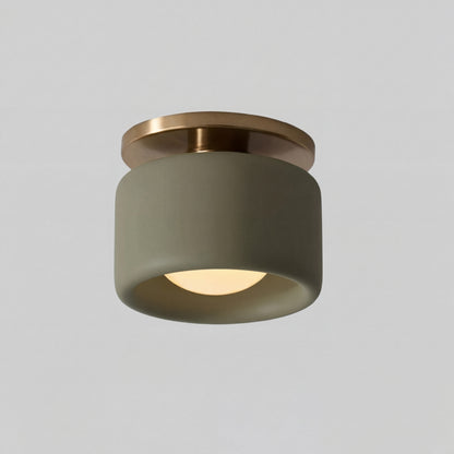 Aura Modern Porcelain Flush Mount Ceiling Light
