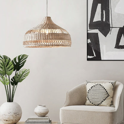 Wisteria Handmade Woven Rattan Pendant Light