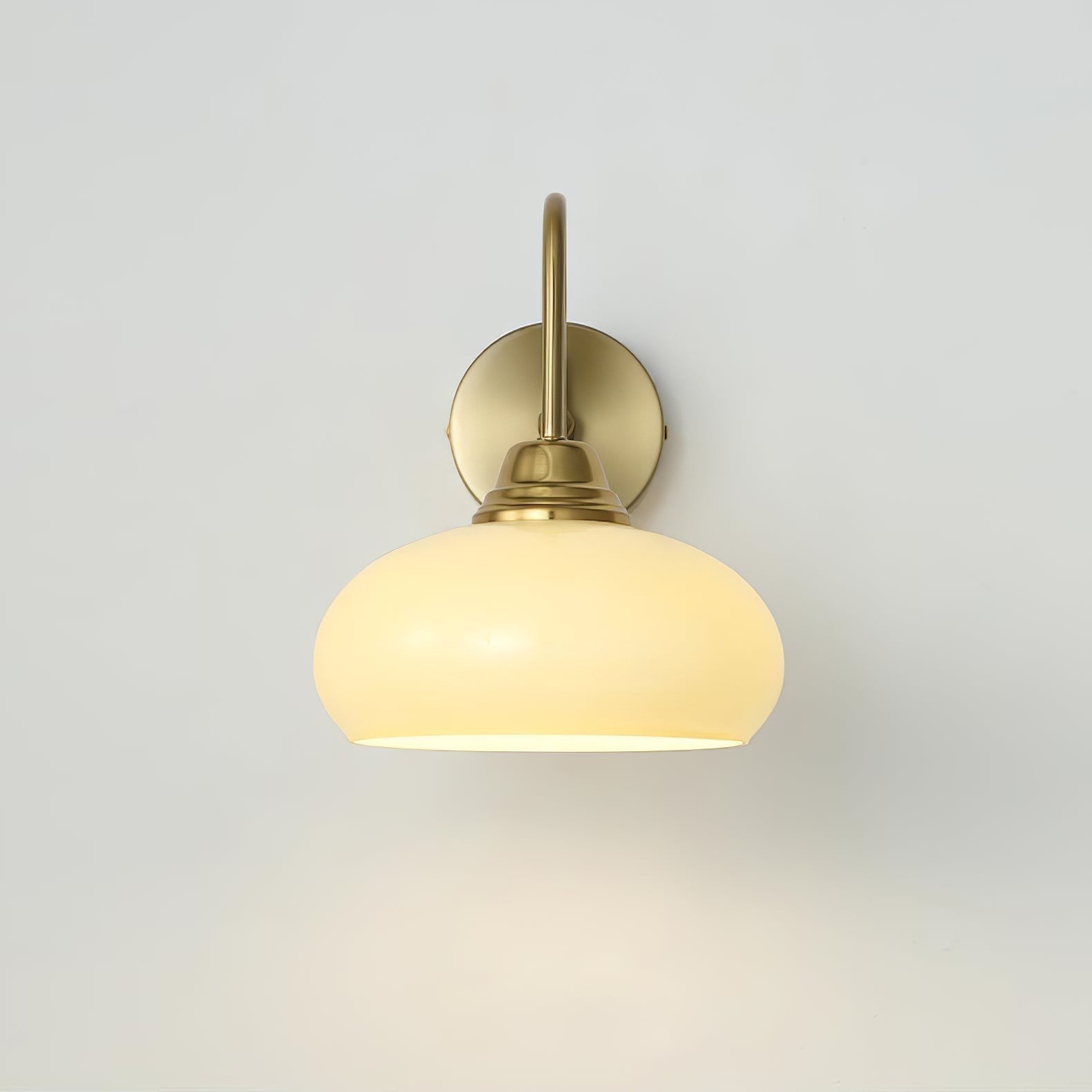 Ylvaen Bauhaus 1 Light Milk Glass Sconce
