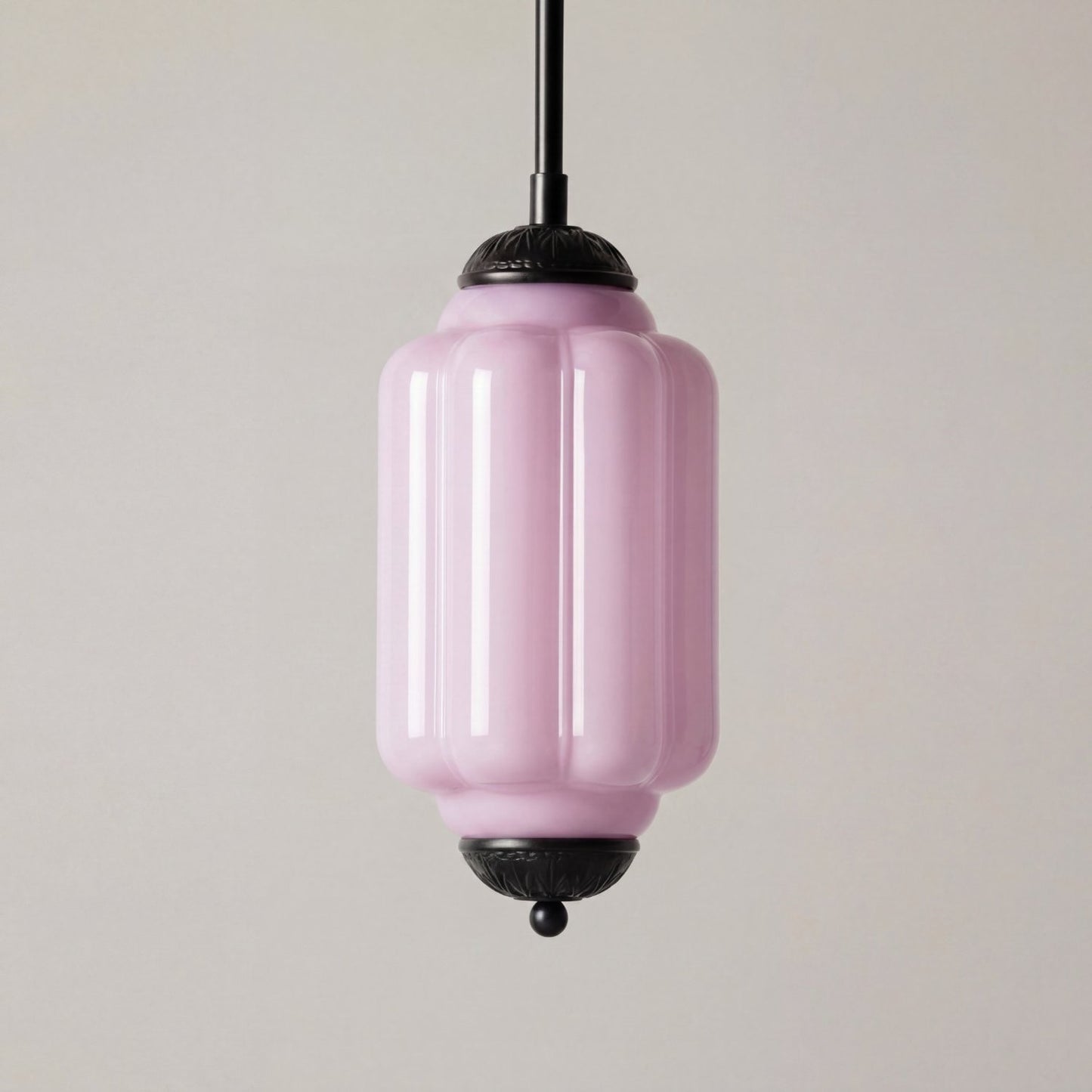 Cyrilith Farmhouse Pumpkin Glass Eloise Pendant Light