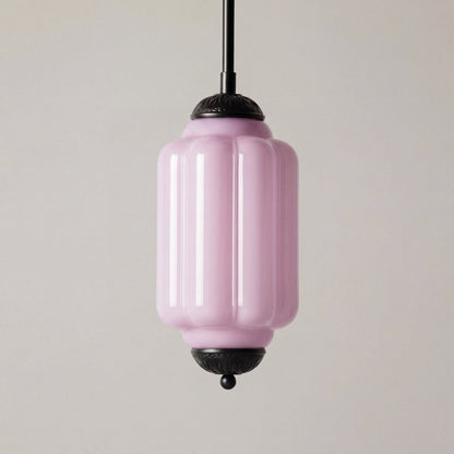 Cyrilith Farmhouse Pumpkin Glass Eloise Pendant Light