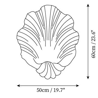 Bellamy Elegant Nautral Shell Resin Wall Light