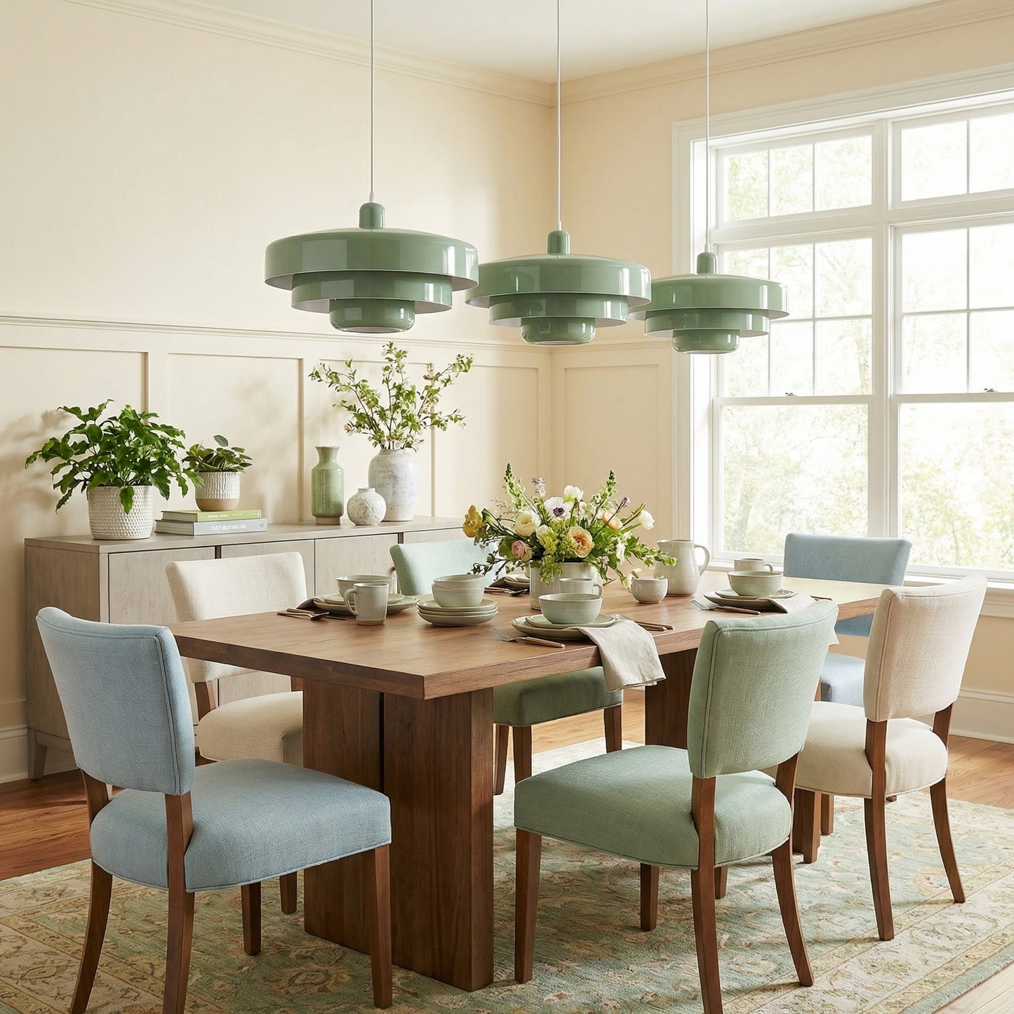 Modern Scandinavian Multi‑Layer Colorful Pendant Light