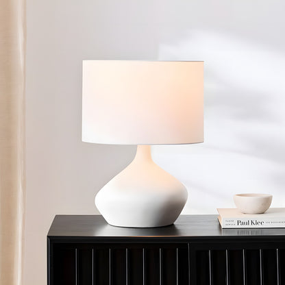 Daphne Vintage Ceramic Linen Shade Table Lamp