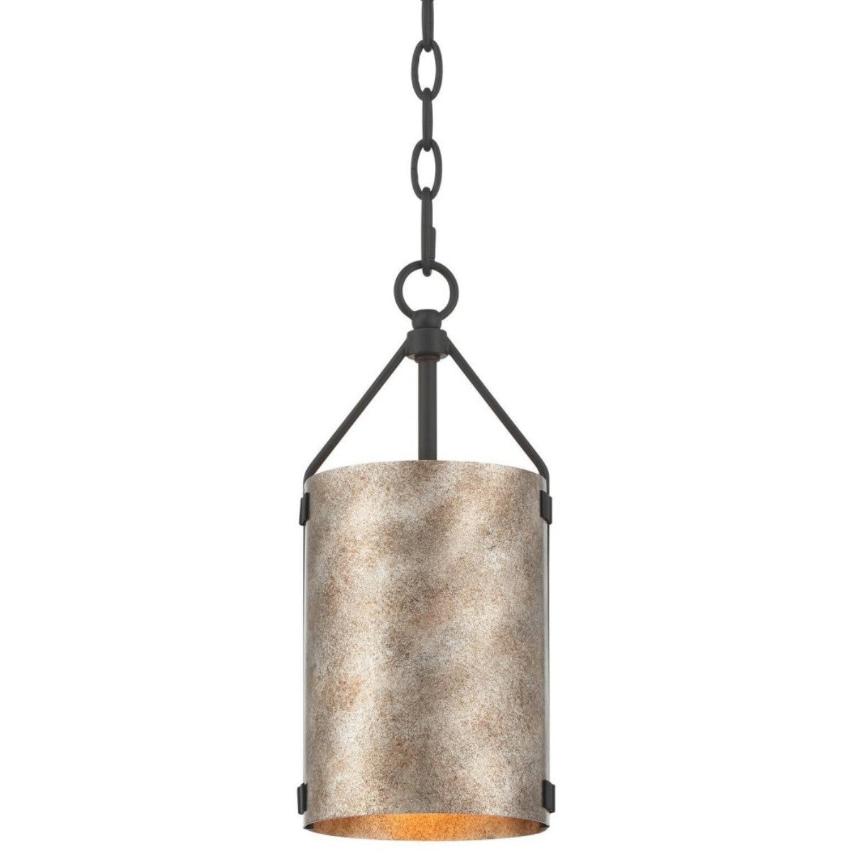Grange Industrial Rustic Bronze Cylinder Pendant Light