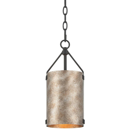 Grange Industrial Rustic Bronze Cylinder Pendant Light