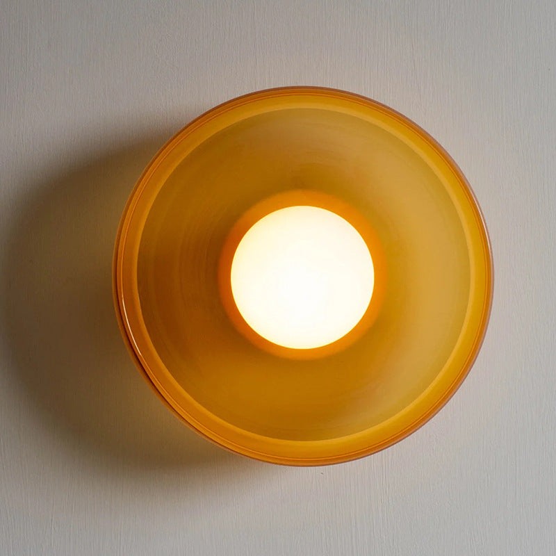 Zayn Colorful Glass Round LED Ceiling Light