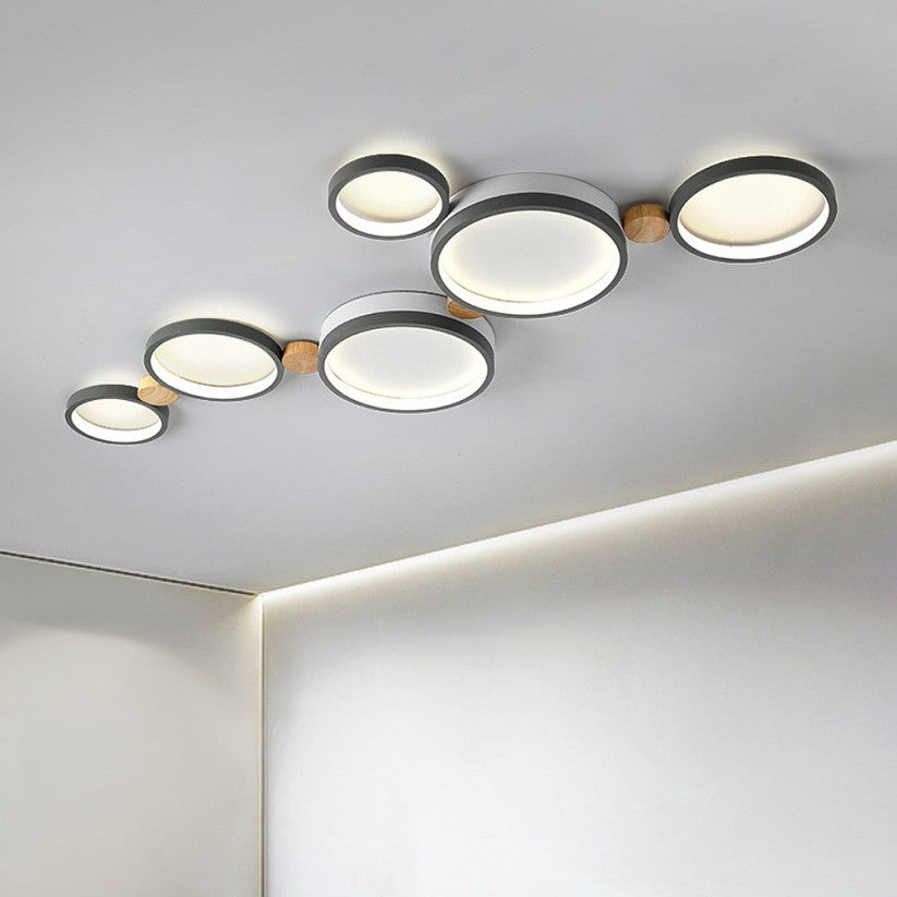 Phelith Modern Scandinavian Circle Ceiling Light