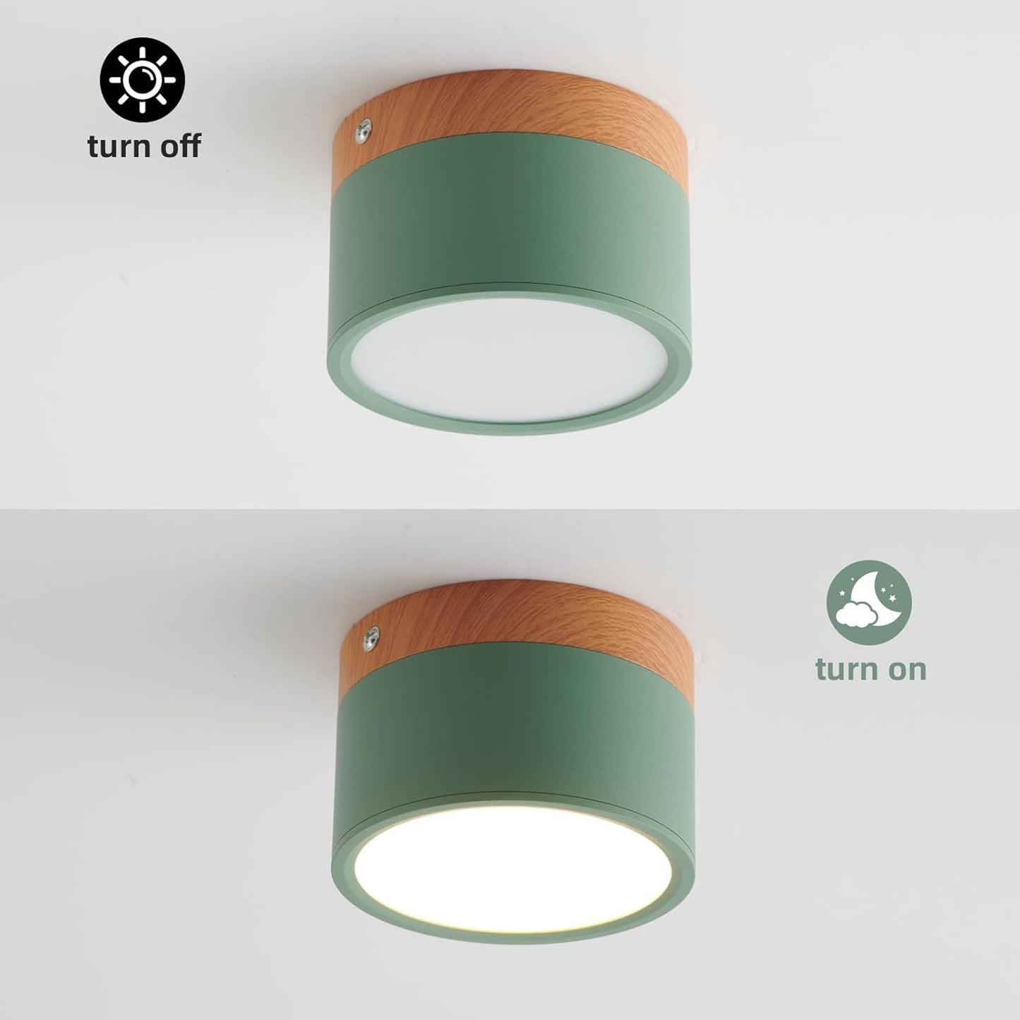 Cyrion Nordic Cylinder LED Flush Mount Ceiling Light