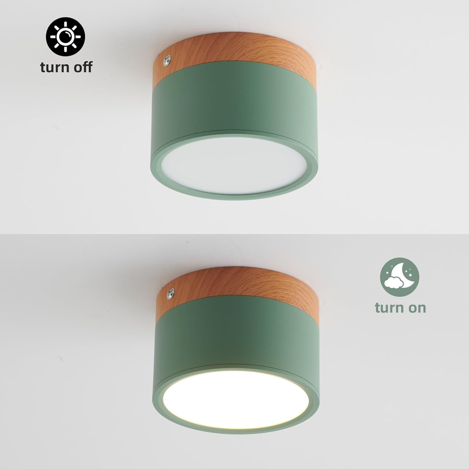 Cyrion Nordic Cylinder LED Flush Mount Ceiling Light