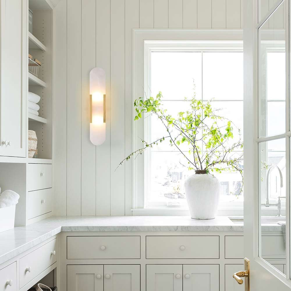 Ylva Real Alabaster Wall Sconces