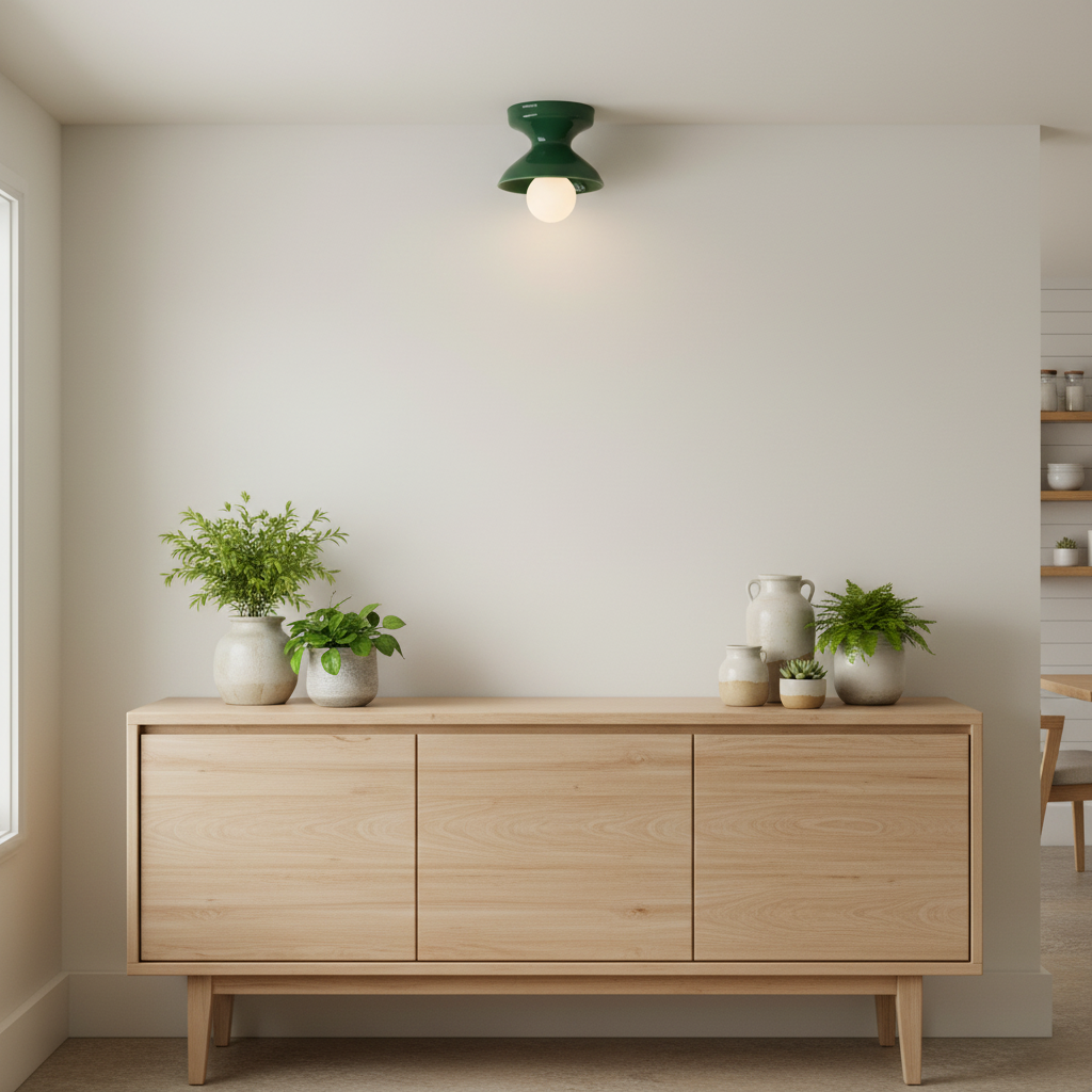 Lunavel Modern Ceramic Mount Ceiling Light Fixture