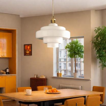 Yves Vintage Tiered Glass Pendant Light